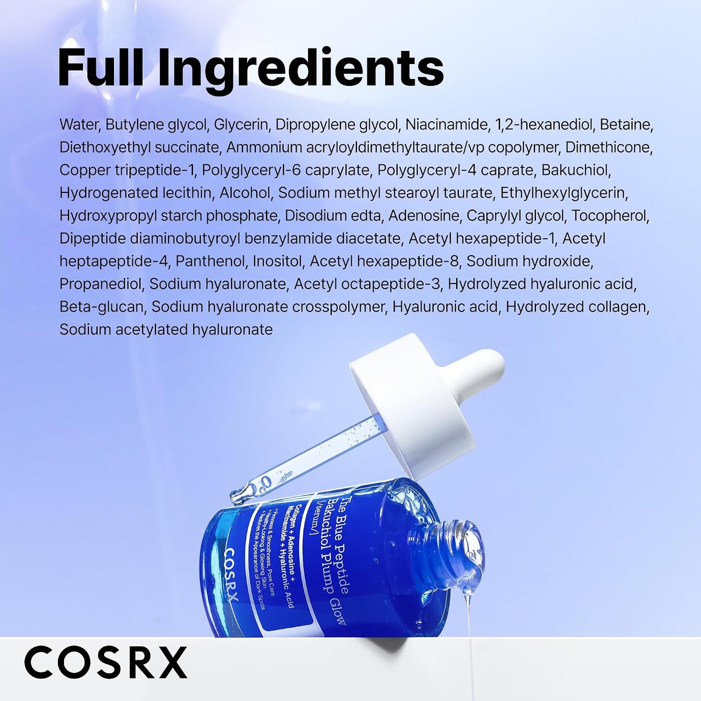 Korean Blue Copper Peptide Bakuchiol Plumping Serum