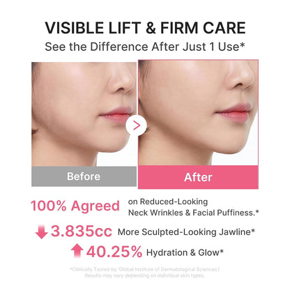 medicube PDRN Collagen Gua Sha Neck Wrinkle Cream | Built-In Gua Sha Massager with Volufiline 5% | Firming, Contour Care for the Look of Fine Lines, Jawline, Neck, Décolleté | Korean Skincare, 3.17 oz
