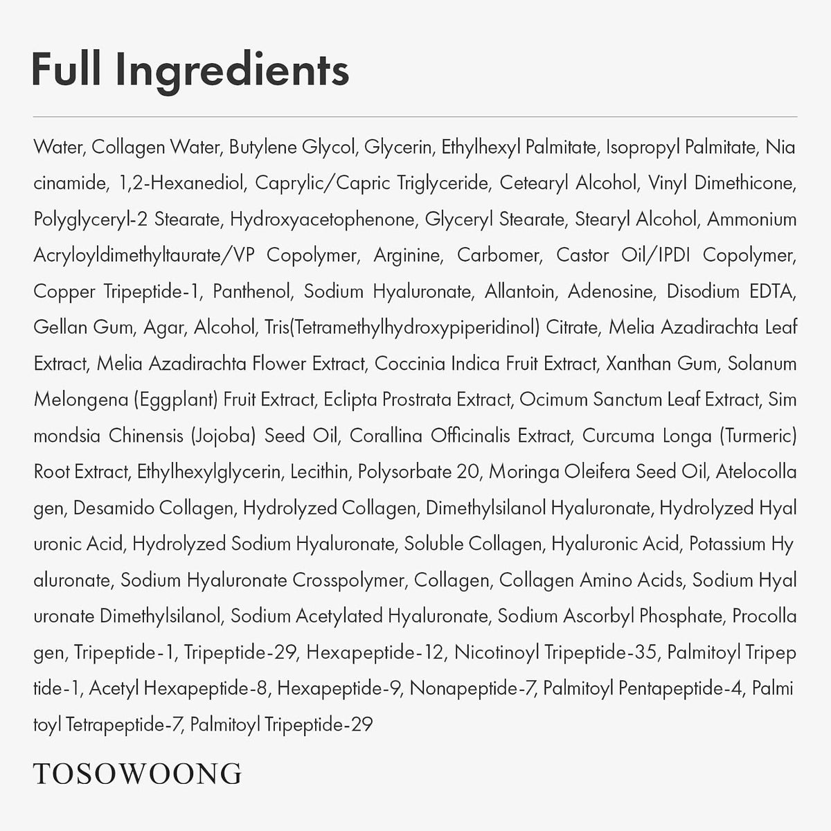 TOSOWOONG Copper Peptide 12 Cream, Anti-Aging for Fine Lines, Wrinkles | 99% Purity Copper Tripeptide-1, GHK-Cu, 12 Multi-Peptides for Fine Lines, Firming & Elasticity, Korean Skincare, 1.69 fl oz
