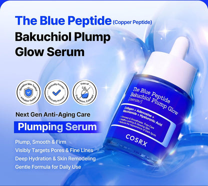 Korean Blue Copper Peptide Bakuchiol Plumping Serum