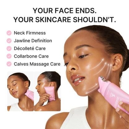 medicube PDRN Collagen Gua Sha Neck Wrinkle Cream | Built-In Gua Sha Massager with Volufiline 5% | Firming, Contour Care for the Look of Fine Lines, Jawline, Neck, Décolleté | Korean Skincare, 3.17 oz