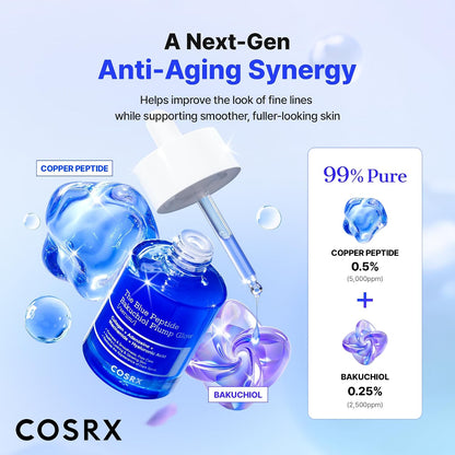 Korean Blue Copper Peptide Bakuchiol Plumping Serum